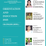 Orientation and Induction for BA English Students