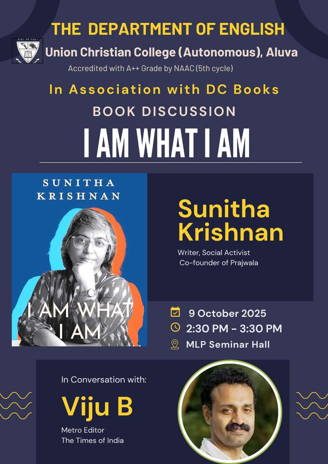 Book Discussion – I Am What I Am