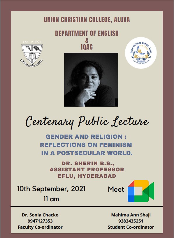 Centenary Public Lecture