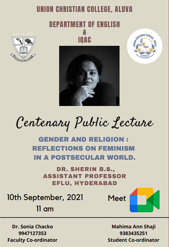 Centenary Public Lecture